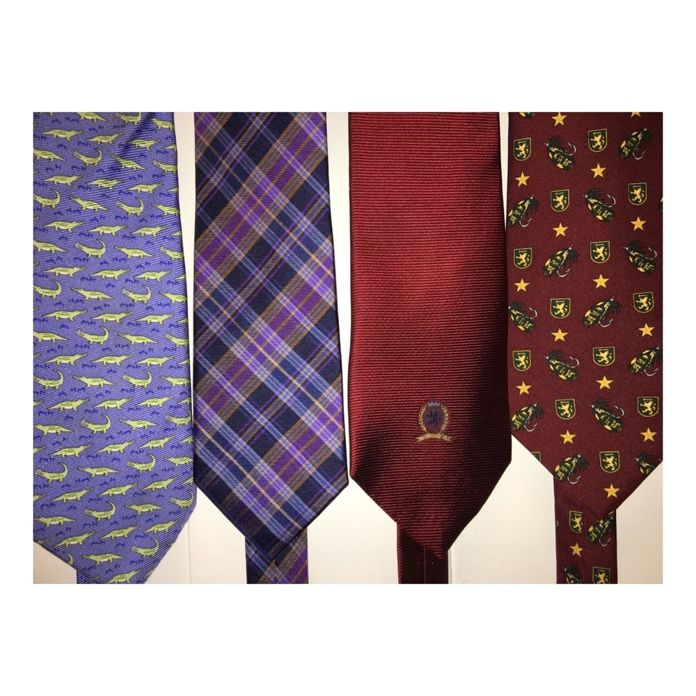 Tommy Hilfiger | 4 tie Bundle of Vintage Ties •